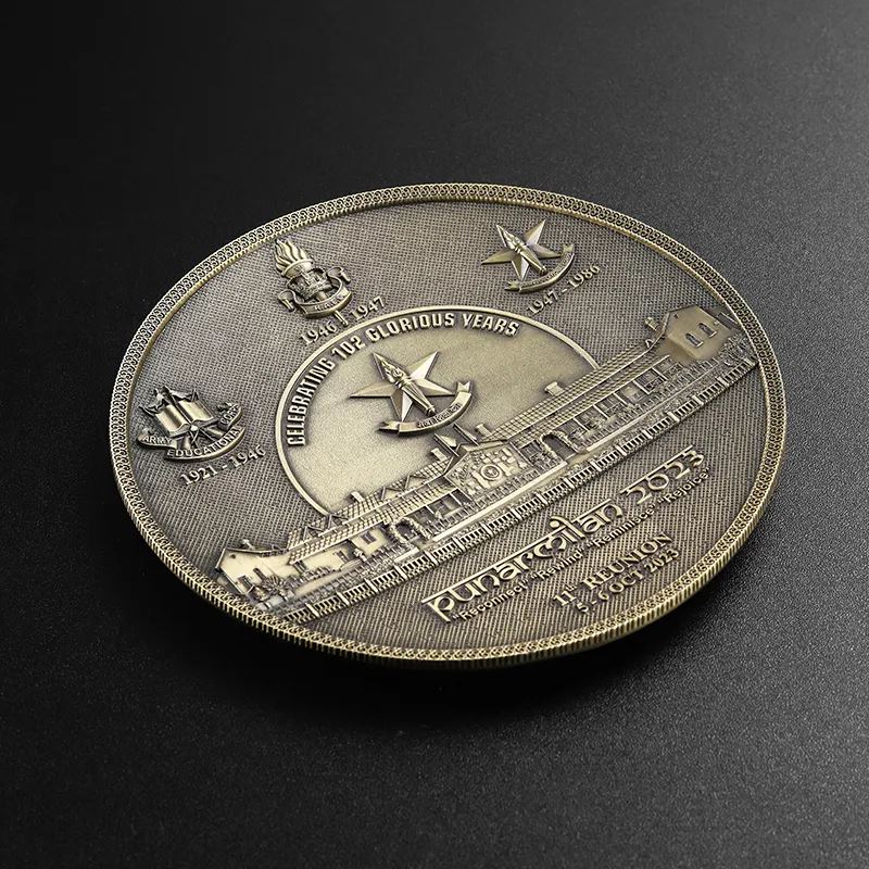 Zinc Alloy Metals Souvenir Plate Decoration